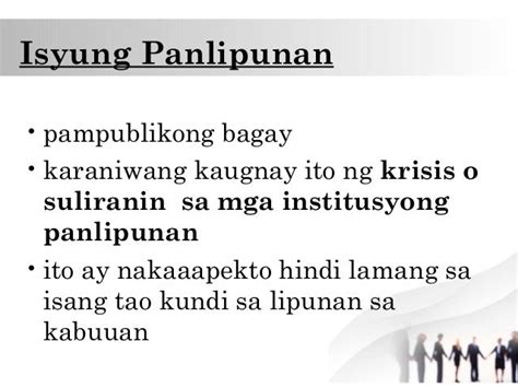 limang halimbawa ng isyung panlipunan|[Answered] magbigay ng 5 halimbawa ng isyung panlipunan.